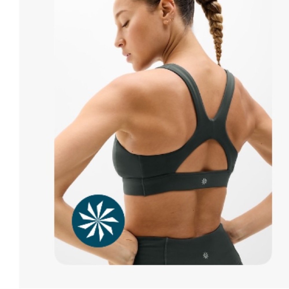 Athleta Interval Sports Bra D-DD in Elm